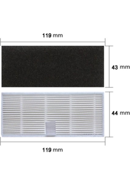 Sagrado M7 Pro Aksesuarları Için 12PCS Rulo Yan Fırça Hepa Mops Robot Vakum (Yurt Dışından) indirimleri