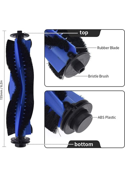 Sagrado Robovac 11S Max 15C Max 30C Max G10 G20 G30 G30 Edge G30 Hybrid G30 Verge Için Uyumlu Yedek Parçalar (Yurt Dışından)