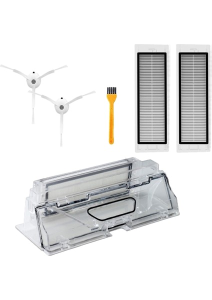 Sagrado 6 Adet Robotlu Süpürge Parçaları Toz Kutusu Kutusu Hepa Filtreli Yan Fırça Değiştirmeleri Robotik Süpürücü Mi Robot (Yurt Dışından)