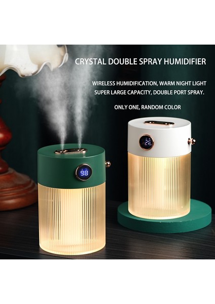 Sagrado 650 ml Büyük Kapasiteli Çift Memeli Hava Nemlendirici USB Şarj Edilebilir Kablosuz Ultrasonik Aroma Yayıcı Renkli Işık Sisleyici (Yurt Dışından) modelleri