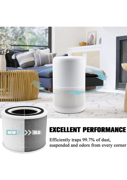 Sagrado Çekirdek P350/P350-RF Pet Hava Temizleme Cihazı Için 1 Adet Yedek Filtre, 3-In-1 H13 Hepa Filtre ve Aktif Karbon Filtre (Yurt Dışından) fiyatları