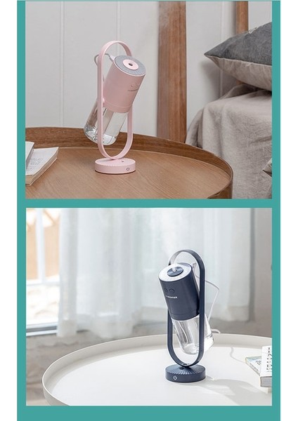 Sagrado 200ML Sihirli Gölge USB Hava Nemlendirici LED Işık Ultrasonik Aroma Difüzör Sprey Mini Ofis Hava Temizleme Cihazı Açık Mavi (Yurt Dışından) modelleri