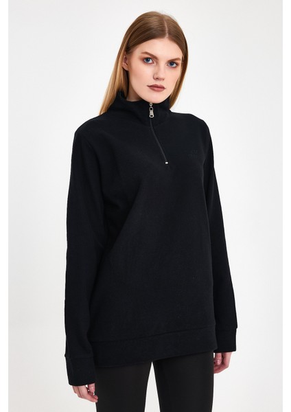 Kadın Sweatshirt, Siyah Sweatshirt, Fermuar Yakalı Sweatshirt, Oversize Sweatshirt fiyatları