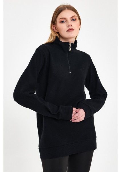 Kadın Sweatshirt, Siyah Sweatshirt, Fermuar Yakalı Sweatshirt, Oversize Sweatshirt modelleri