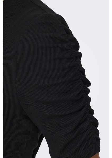 Onlbelia Keten Karışımlı Fitted T Shirt Kadın T Shirt 15289850 fırsatları