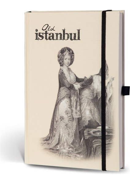 Eski Istanbul Cep Journal Çizgili Lastikli Sultan