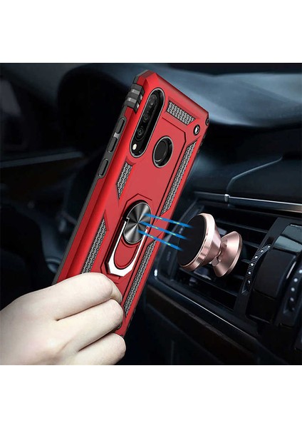 Samsung Galaxy A20S Uyumlu Kılıf Soldier Korumalı Yüzüklü ve Mıknatıslı Tpu Gövde Kılıf indirimleri