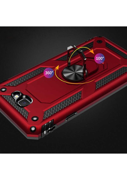 Samsung Galaxy J7 Prime Uyumlu Kılıf Soldier Korumalı Yüzüklü ve Mıknatıslı Tpu Gövde Kılıf modelleri