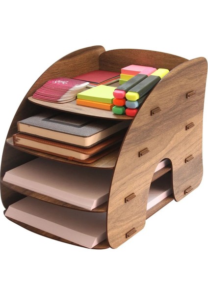 A4 Evrak Rafı Masaüstü Organizer Evrak Rafı Dosya Düzenleyici Organizer-5