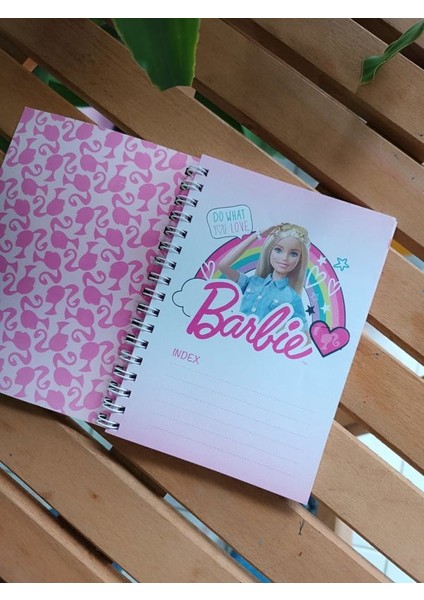 EyER Shoping 2 Adet Barbie Spiralli A6 Boy Defter