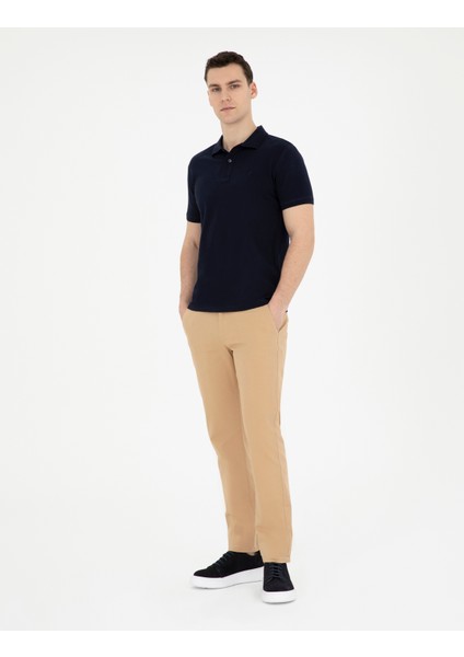 Erkek Camel Regular Fit Kanvas Pantolon 50291520-VR015