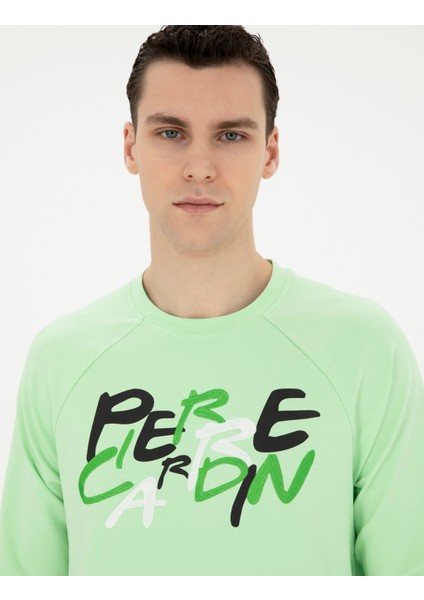 Erkek Fıstık Yeşili Regular Fit Sweatshirt 50285538-VR087