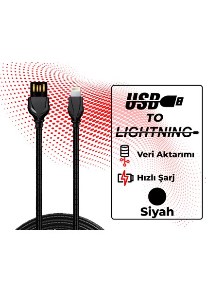 Usb-A To Lightning Şarj Kablosu