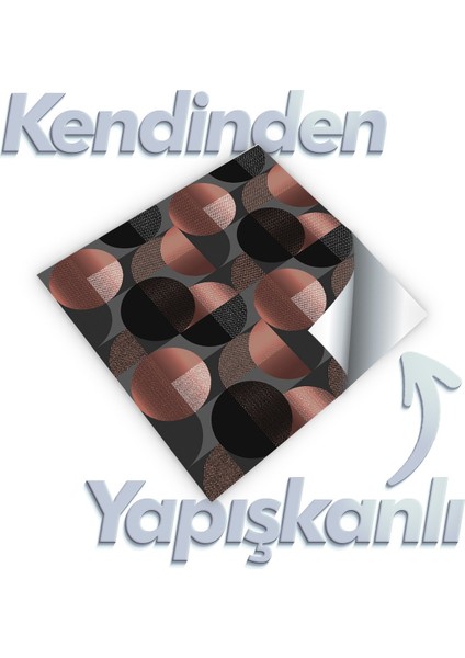 Boss Tape Kendinden Yapışkanlı Banyo Mutfak Fayans Kaplama Sphere Pvc Karo 30x30cm (0,36 M²)