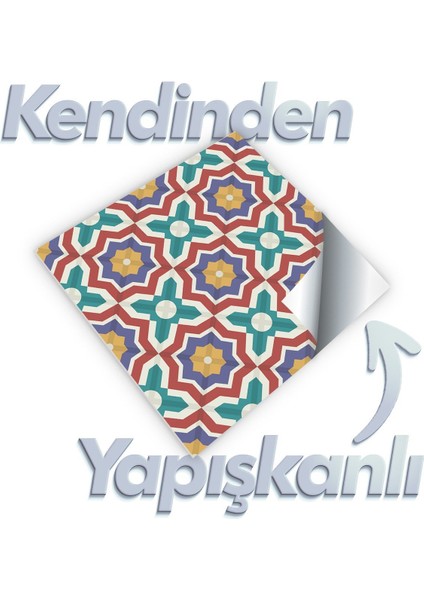 Kendinden Yapışkanlı Banyo Mutfak Fayans Kaplama Fas Pvc Karo 30x30cm (0,36 M²)