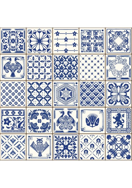 Kendinden Yapışkanlı Banyo Mutfak Fayans Kaplama Indigo Pvc Karo 30x30cm (0,36 M²) fiyatları
