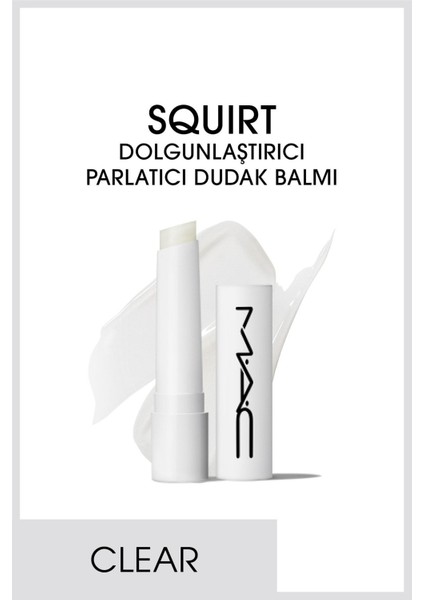 Squirt Dolgunlaştırıcı Parlatıcı Dudak Balmı - Clear 2.3 G