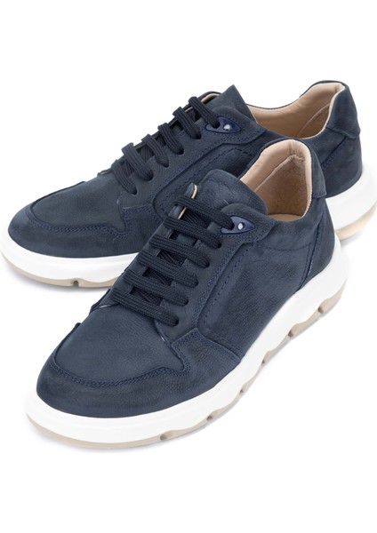 Erkek Hakiki Deri Lacivert Nubuk Casual Ayakkabı 128 242293 Erk Ayk Y24 Lacı Nbk fırsatları
