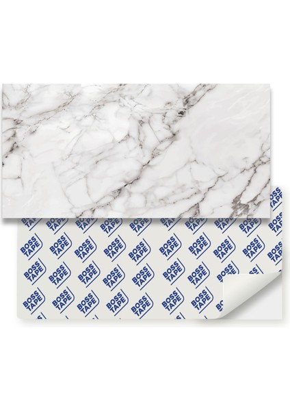 Boss Kendinden Yapışkanlı Banyo Mutfak Fayans Kaplama Mermer Pvc Karo 30X60CM (0,72 M²)