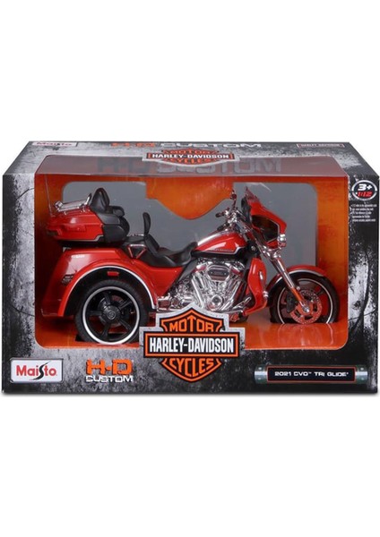 Davidson 2021 Cvo Tri Glide Trikes 1/12 Model Motosiklet