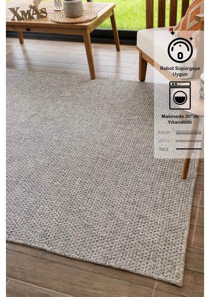 Fresko Dokulove Örgü Modern Soft Tuşeli Sisal Jut Örme Dokuma Mekan Salon Oda Halısı
