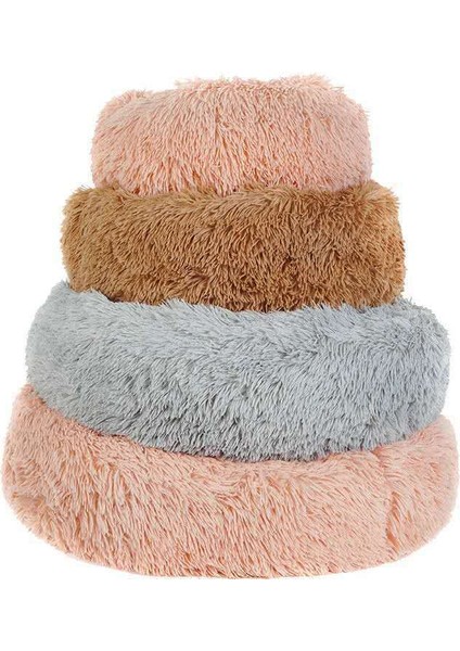 Koyu Gri Tarzı 50CM Süper Yumuşak Pet Yatak Kulübesi Köpek Yuvarlak Kedi Kış Sıcak Uyku Tulumu Uzun Peluş Köpek Yastık Mat Taşınabilir Kedi Malzemeleri cm (Yurt Dışından) fiyatları