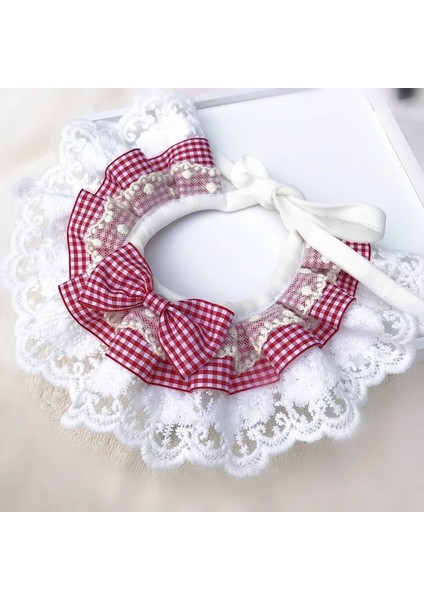 C03 Stili Xs Beden Sevimli Üç Katmanlı Dantel Ilmek Küçük Çan Pet Yaka Önlük Pet Yaka Dantel Önlükler Küçük Köpek Için Güzel Köpek Kedi Kolye Dekor Yaka (Yurt Dışından)