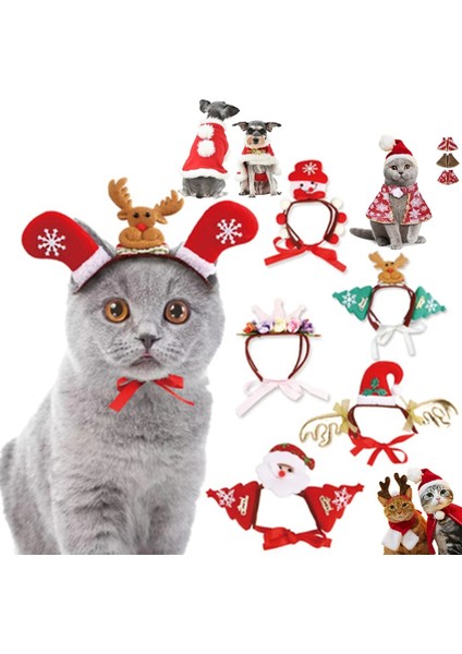 Longbangdian Shop Açık Yeşil Tarzı S Beden Ristmas Şapka Cadılar Bayramı Pet Kostüm Kedi Köpek Yavrusu Kostümleri Için Eşarp Hediye Yeni Yıl Noel Baba Kış Cosplay Cadılar Bayramı Cosplay (Yurt Dışından)