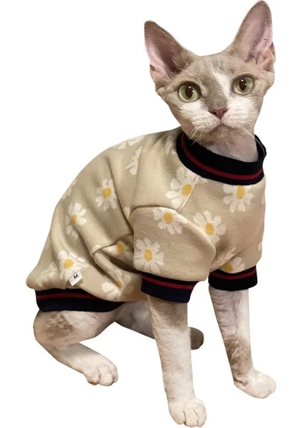 Kırmızı Stil Xxl Sphynx Kedi Giysileri Kalın Bebek Yumuşak Pamuklu Tüysüz Kedi Giysileri Cornish, Devon, Peterbald, Knniscat Için Yavru Kedi Giysileri (Yurt Dışından)