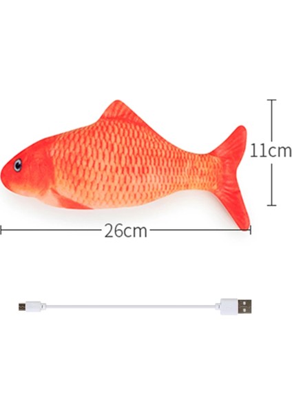 No.4 Tarzı 30CM Elektrikli Evcil Hayvan Kedi Oyuncak Balık USB Şarj Cihazı Etkileşimli Gerçekçi Kedi Chew Bite Oyuncaklar Catnip Disket Balık Kedi Oyuncak Kedi Sallayarak Oyuncak (Yurt Dışından)