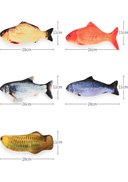 No.4 Tarzı 30CM Elektrikli Evcil Hayvan Kedi Oyuncak Balık USB Şarj Cihazı Etkileşimli Gerçekçi Kedi Chew Bite Oyuncaklar Catnip Disket Balık Kedi Oyuncak Kedi Sallayarak Oyuncak (Yurt Dışından) modelleri