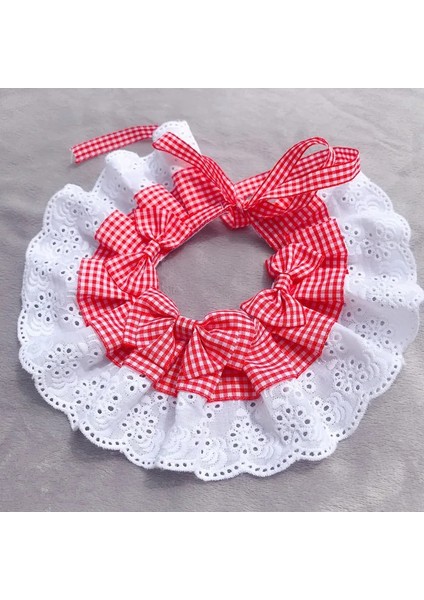 C02 Stili Xs Beden Sevimli Üç Katmanlı Dantel Ilmek Küçük Çan Pet Yaka Önlük Pet Yaka Dantel Önlükler Küçük Köpek Için Güzel Köpek Kedi Kolye Dekor Yaka (Yurt Dışından) fırsatları
