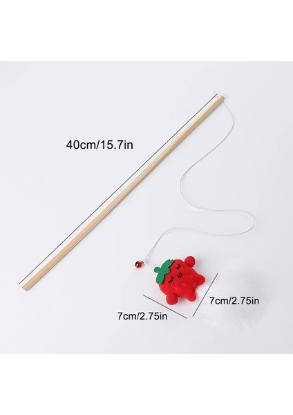 No.3 Tarzı Kedi Oyuncak Ahşap Değnek Biber Ananas Dinozor ve Tüy Kedi Teaser Değnek Yavru Kedi Interaktif Oyuncaklar Pet Kediler Oyuncak Pet Malzemeleri (Yurt Dışından) fırsatları