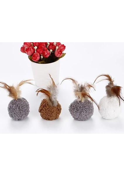 Beyaz Stil Kedi Peluş Oyuncak Catnip Peluş Top Şekli Tüy Oyuncak Çiğneme Sesi ile Kedi Aksesuarları Pet Yavru Azı Dişi Oyuncak Interaktif Evcil Hayvan Oyuncak (Yurt Dışından) fiyatları