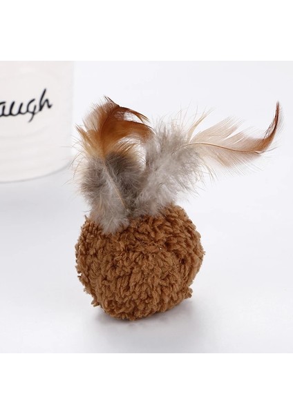 Beyaz Stil Kedi Peluş Oyuncak Catnip Peluş Top Şekli Tüy Oyuncak Çiğneme Sesi ile Kedi Aksesuarları Pet Yavru Azı Dişi Oyuncak Interaktif Evcil Hayvan Oyuncak (Yurt Dışından) fırsatları