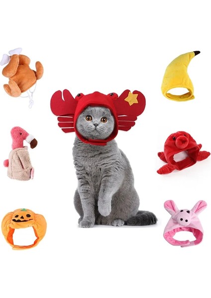 Külçe Tarzı Noel Festivali Kediler Için Pet Şapka Hayvan Şekli Kişiselleştirilmiş Kostüm Küçük Köpek Aksesuarları Kış Sıcak Şapkalar Yavru Kedi Kap (Yurt Dışından) fiyatları