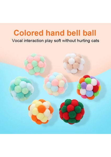 Turuncu Sarı Stil Pet Kedi Oyuncak Renkli El Yapımı Kabarık Top Yavru Kedi Oyuncakları Peluş Çan Topu Fare Oyuncak Gezegen Topu Kedi Oyuncakları Interaktif Pet Malzemeleri (Yurt Dışından) fiyatları