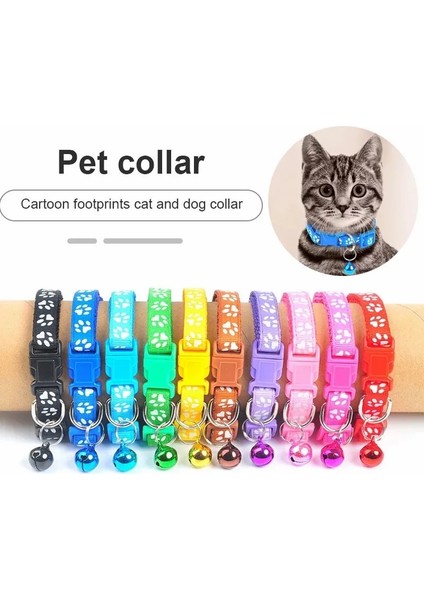 Kraliyet Mavisi Tarzı 1 Bilgisayar Sevimli Çan Yaka Pet Kediler Köpek Yaka Teddy Bomei Köpek Karikatür Komik Ayak Izi Yakalar Kedi Aksesuarları Hayvan Ürünleri Yeni (Yurt Dışından) modelleri