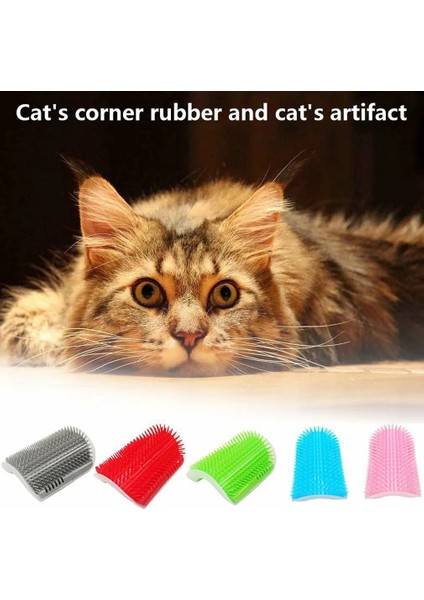 Yeşil Stil Kediler Için Evcil Hayvan Ürünleri Fırça Köşe Kedi Masajı Kendi Kendine Bakım Tarak Catnipli Kedi Yüzünü Ovuşturan Bir Gıdıklama Tarağı (Yurt Dışından) fırsatları
