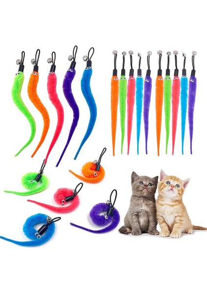 Değnek Tarzı ile 5 Adet Geri Çekilebilir Kedi Oyuncakları Değnek Teaser Yedekler, Kedi Yavrusu Için Etkileşimli Kedi Tüy Oyuncak Eğlenceli Egzersiz Oynamak (Yurt Dışından) fiyatları