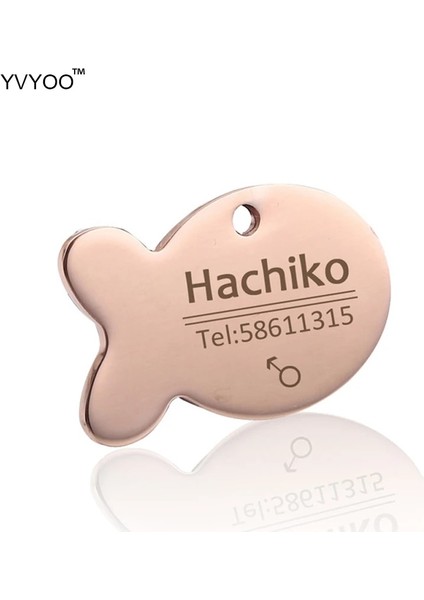 No.13 Tarzı L Beden Yvyoo Ücretsiz Gravür Paslanmaz Çelik Pet Kedi Tasması Aksesuarları Özelleştirilmiş Köpek Kedi Kimliği Etiketi Adı Telefon Çoklu Dil AA08 (Yurt Dışından) modelleri