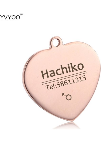 No.13 Tarzı L Beden Yvyoo Ücretsiz Gravür Paslanmaz Çelik Pet Kedi Tasması Aksesuarları Özelleştirilmiş Köpek Kedi Kimliği Etiketi Adı Telefon Çoklu Dil AA08 (Yurt Dışından) indirimleri