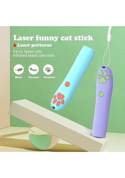 Iki Nokta Üst Üste Ayak Izi Stili Komik Kedi LED Lazer Oyuncak Pet Kedi Oyuncaklar LED Pointer Işık Kalem Parlak Animasyonlu Mousefishfoot Kedi Eğitim Aksesuarları Için (Yurt Dışından) fiyatları