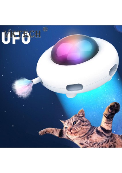 B Pil Stili Kediler Teaser Oyuncaklar Interaktif Bebekler Ufo Tüy Çubuk G Pet Döner Tabla Yakalama Eğitimi Elektronik Bileşenler (Yurt Dışından)