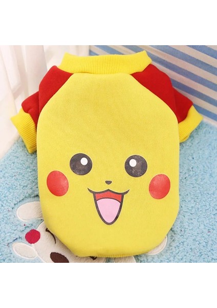 Kapüşonlu-Pikachu Tarzı M Beden Pet Kedi Kostüm Yaz Kedi Yelek Hoodie Rahat Maskotlar Gotos Kediler Için Giysiler Katten Coat Kedi Giyim Sweatshirt Kıyafet (Yurt Dışından)