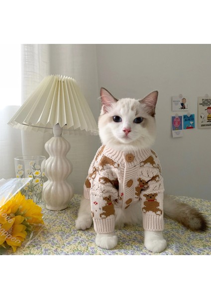 F Stili L Beden Kedi Kış Giysileri Küçük Köpekler Için Örme Pet Kazak Yavru Kedi Yelek Gömlek Giyim (Yurt Dışından) fiyatları