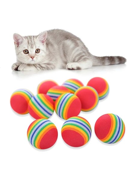 Altın Tarzı 10 Parça Renkli Eva Kedi Oyuncak Topu Etkileşimli Kedi Scratcher Oyuncak Pet Top Oyuncaklar Kedi Sefl Oynayan Dişler Için Komik Yavru Kedi Malzemeleri (Yurt Dışından) modelleri