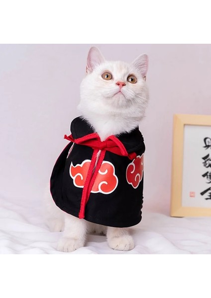 Siyah Stil S Beden Evcil Hayvan Giysileri Akatsuki Kedi Pelerin Cadılar Bayramı Pet Köpek Pelerin Eğlence Tops Teddy Bear Küçük Köpek Cosplay Kostüm Elbise Pelerin (Yurt Dışından) modelleri