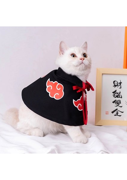 Siyah Stil S Beden Evcil Hayvan Giysileri Akatsuki Kedi Pelerin Cadılar Bayramı Pet Köpek Pelerin Eğlence Tops Teddy Bear Küçük Köpek Cosplay Kostüm Elbise Pelerin (Yurt Dışından) indirimleri