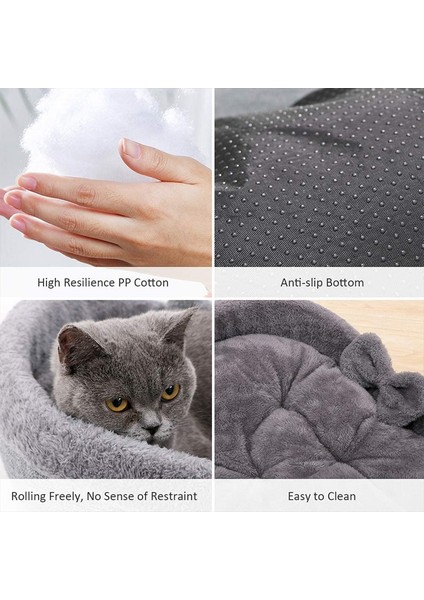 Gri Tarzı 43X14CM Kedi Yatak Kalp Şeklinde Pet Yatak Kediler Köpekler Için Pamuk Kadife Yumuşak Kitty Köpek Uyku Yatakları Kulübesi Sıcak Pet Yuva Kedi Aksesuarları (Yurt Dışından) fiyatları